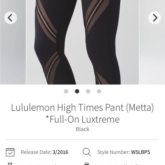 Lululemon metta high times tights size 8 black - Picture 8 of 8